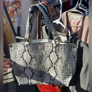 Free people faux snake skin mini purse